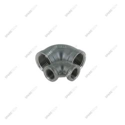 Edelstahl Winkel Nippel 90°, IG 1/2''