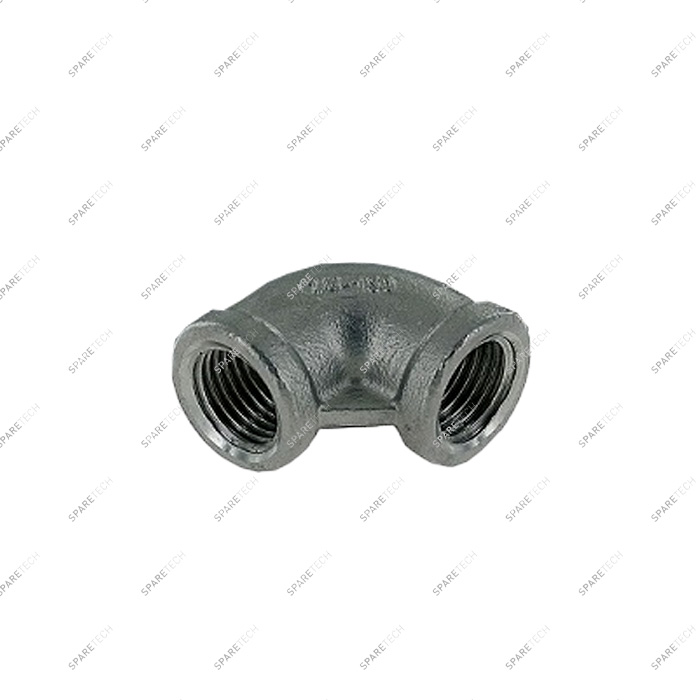 Edelstahl Winkel Nippel 90°, IG 1/2''