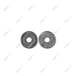 Edelstahl Jeton 20 X 1.85mm,  geloch 6mm (100 Stück)