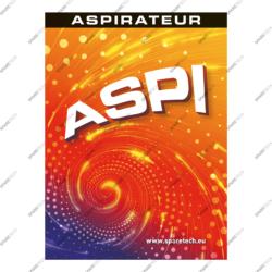 Aukleber "ASPI" für Tempest Staubsauger + Übersetzungen