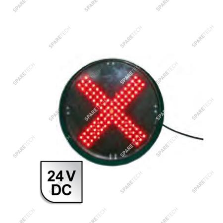 Roten Kreuz LED Ampel 24VDC, D.200mm