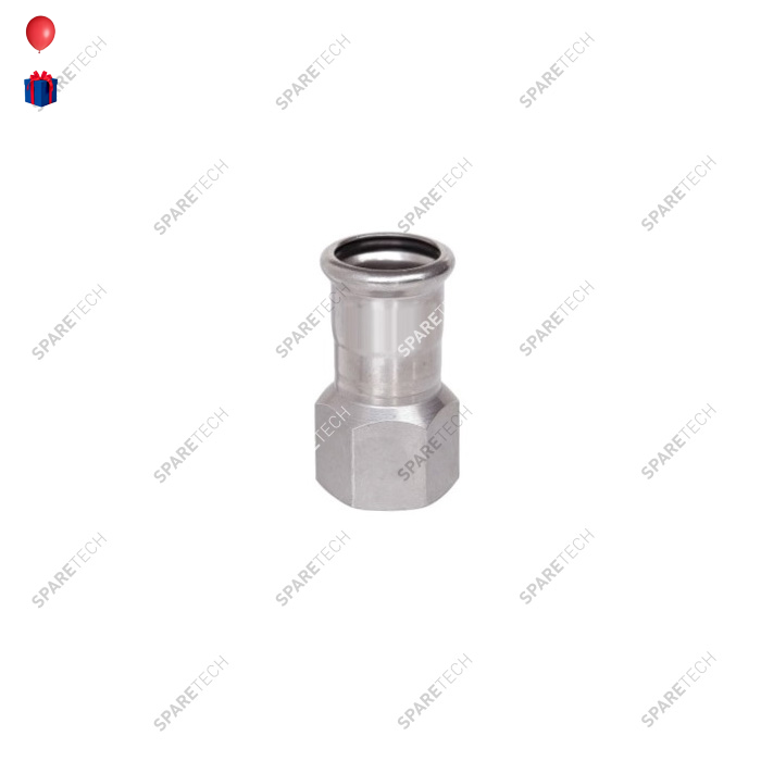 Edelstahl Nippel D18 zu pressen und IG 1/2''