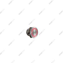 Piezo LED Taste, aluminium,  mit einem RGB Leuchtring, 24VDC, IP68