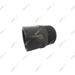 Grau PVC Kupplung für DN40 Questschventil für Münzsauggerät