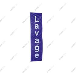 Fahne "LAVAGE" blau, 4x1m