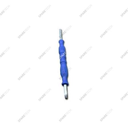 Edelstahl Flex Lanze 55cm blau
