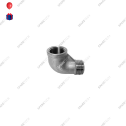 Edelstahl Winkel Nippel 90°, AGIG1/4"