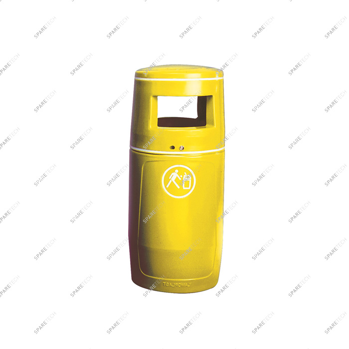 Mülleimer 90L gelb PE RAL1018 (ohne Inneneimer)