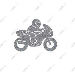 Edeltahl Motorradplatte für Motorradständer 