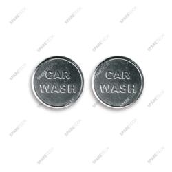 Jeton 22X2.3mm Messing vernickelt "CAR WASH" (100 Stück)