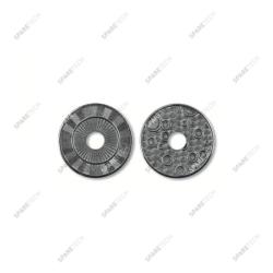 Edelstahl Jeton 24 x 1.85 mm, geloch 6 mm (100 Stück)
