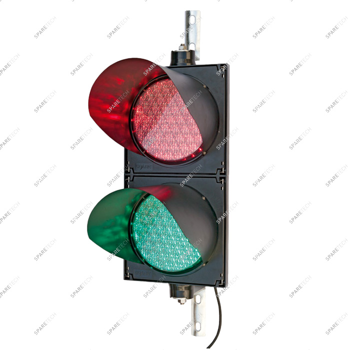 Doppelgehäuse mit grün und rot Licht,  220V, 50 X 25cm