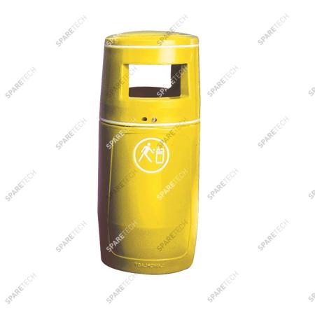Mülleimer 90L gelb PE RAL1018 (ohne Inneneimer)