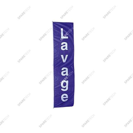 Fahne "LAVAGE" blau, 4x1m