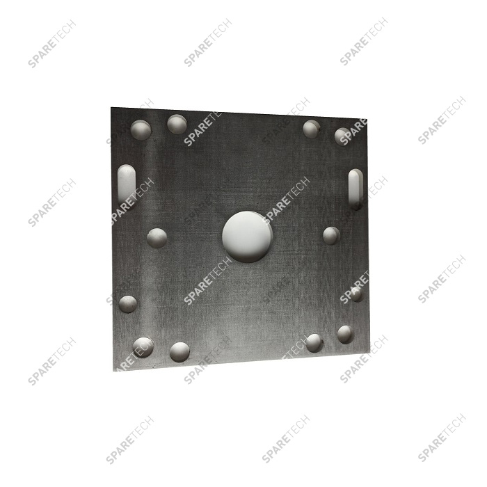 Edelstahl plate (150x150mm) für Deckenkeisel