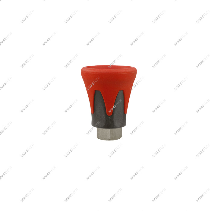 Düsenschutz rot/schwartz mit Stahlverzinkt Düsenhalter IG 1/4"