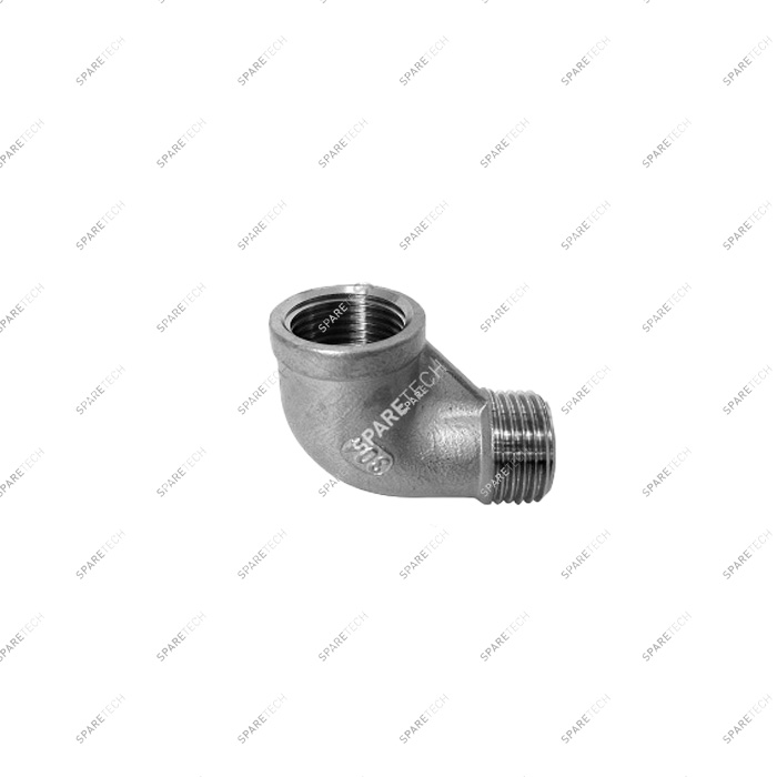 Edelstahl Winkel Nippel 90°, AGIG3/4"