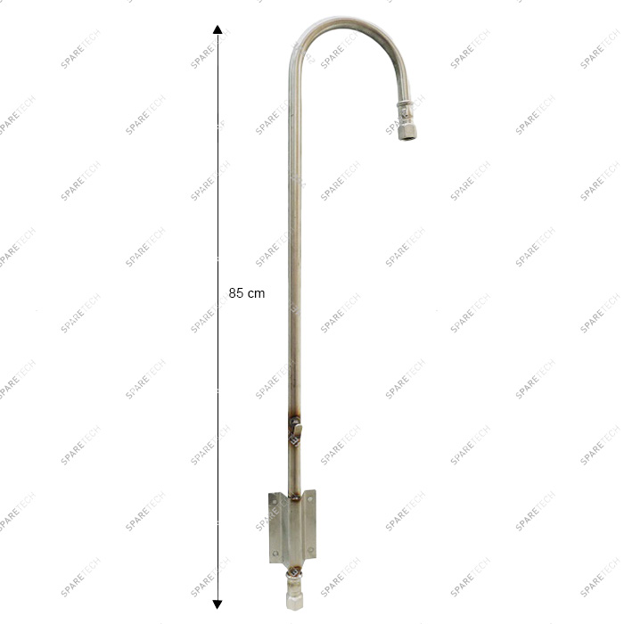 Edelstahl Schlauchhalterung, 85cm IGIG1/2", links