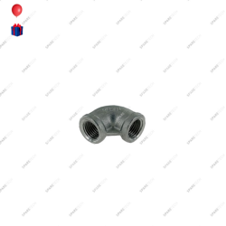 Edelstahl Winkel Nippel 90°, IG IG 3/8"
