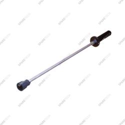 Edelstahl Lanze 700mm mit Handgriff schwarz AG1/4'' IG 1/8''Mosmatic