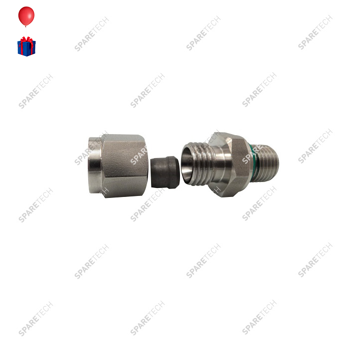 Edelstahl einzel Schneidringverschraubung IG1/4'' für D.8mm Schauch