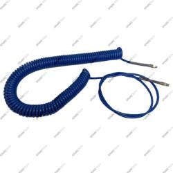 Blau Spiralschlauch, 17m, 7x10mm, mit Edelstahl Nippel IG1/4"