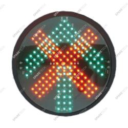 LED Ampel  grüner Pfeil + roten Kreuz 220V, D.200mm