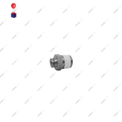 Gerade Verbindung Messing vernickelt AG1/4" für 2-4mm Schlauch