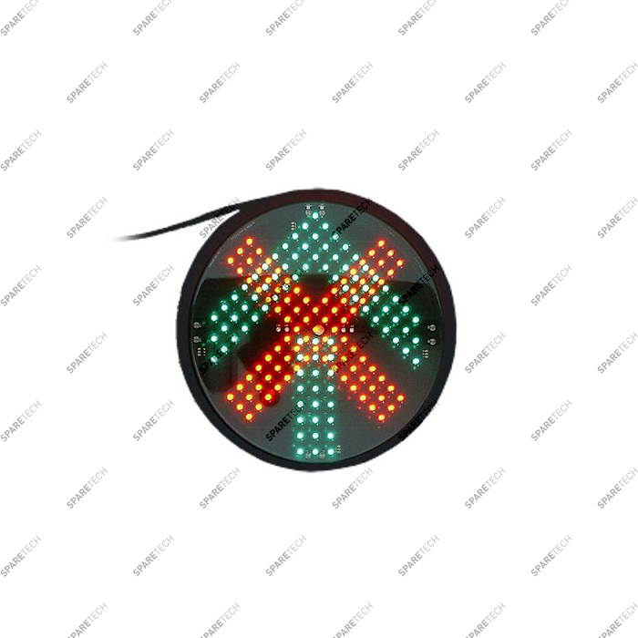 LED Ampel  grüner Pfeil + roten Kreuz 220V, D.200mm