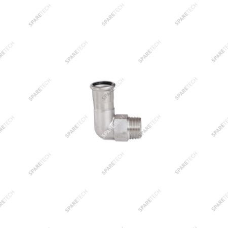 Edelstahl Winkel 90° D35 zu pressen und AG1''