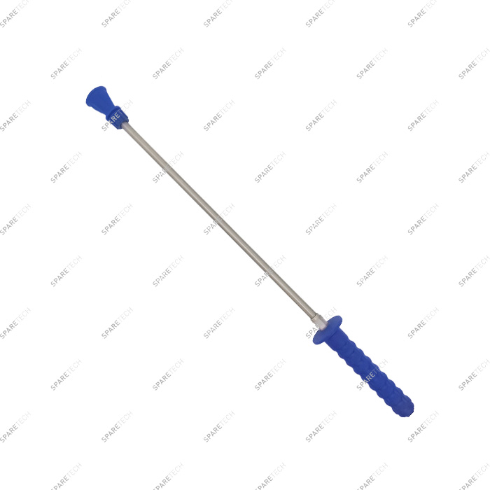 Edelstahl Lanze gerade AG IG 1/4'' Handgriff blau
