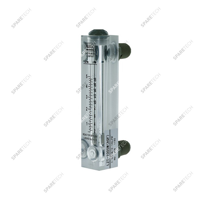 Durchflussmengenmesser, 1000L/h., AG 1/2", 17cmX3cm