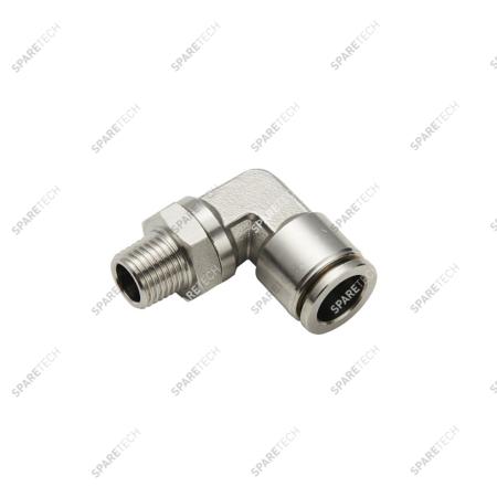 Edelstahl Winkel AG1/4'' für 10-12mm Schlauch