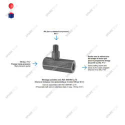 FOAMJET Injektor IG IG3/8'' and AG 1/4'' für Luft