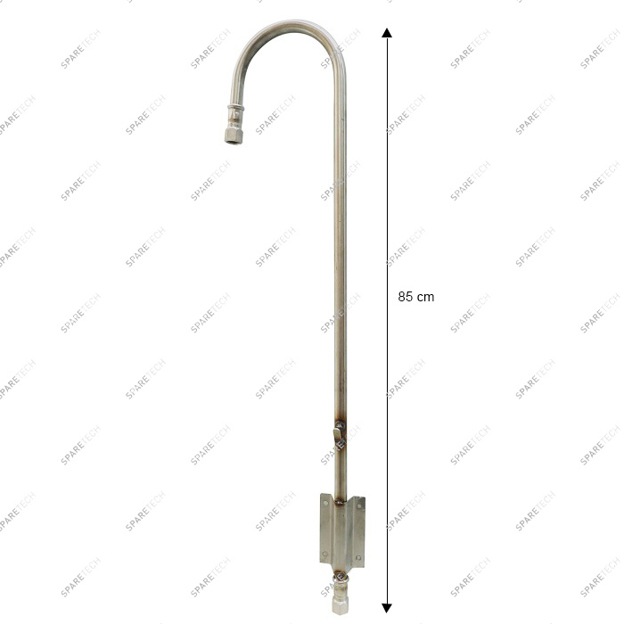 Edelstahl Schlauchhalterung, 85cm IGIG1/2", rechts